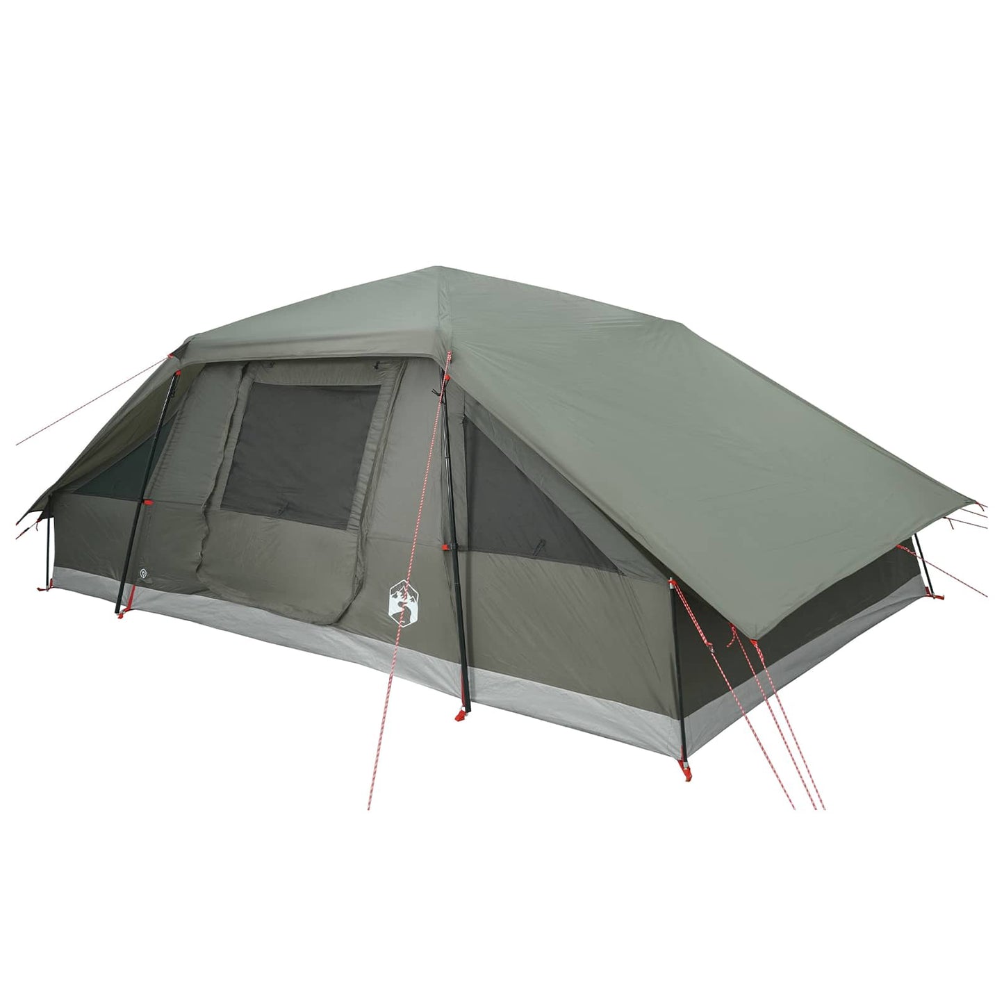 vidaXL Family Tent with Rainfly Water-resistant 10-Person Army Green