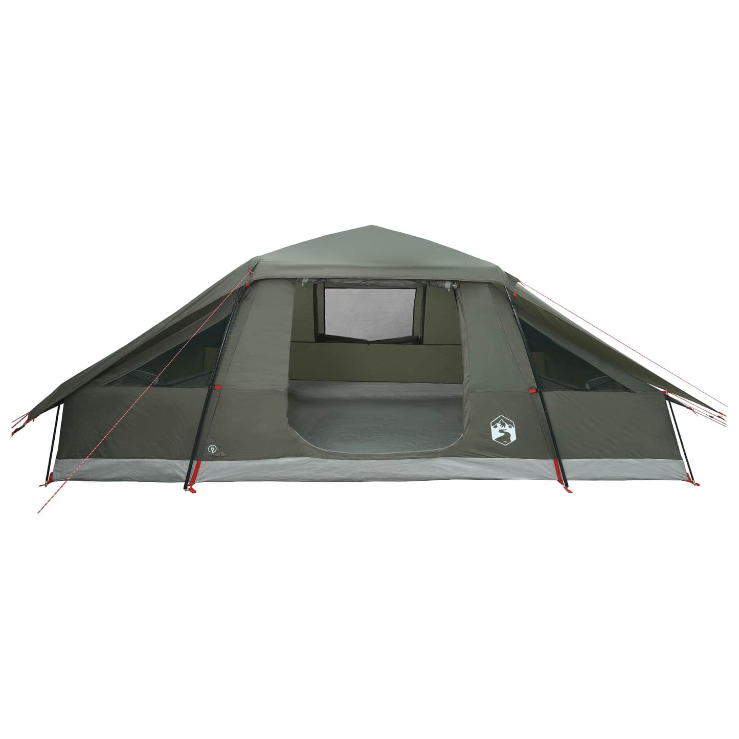 vidaXL Family Tent with Rainfly Water-resistant 10-Person Army Green