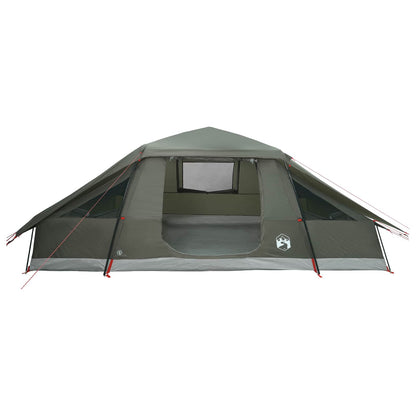 vidaXL Family Tent with Rainfly Water-resistant 10-Person Army Green