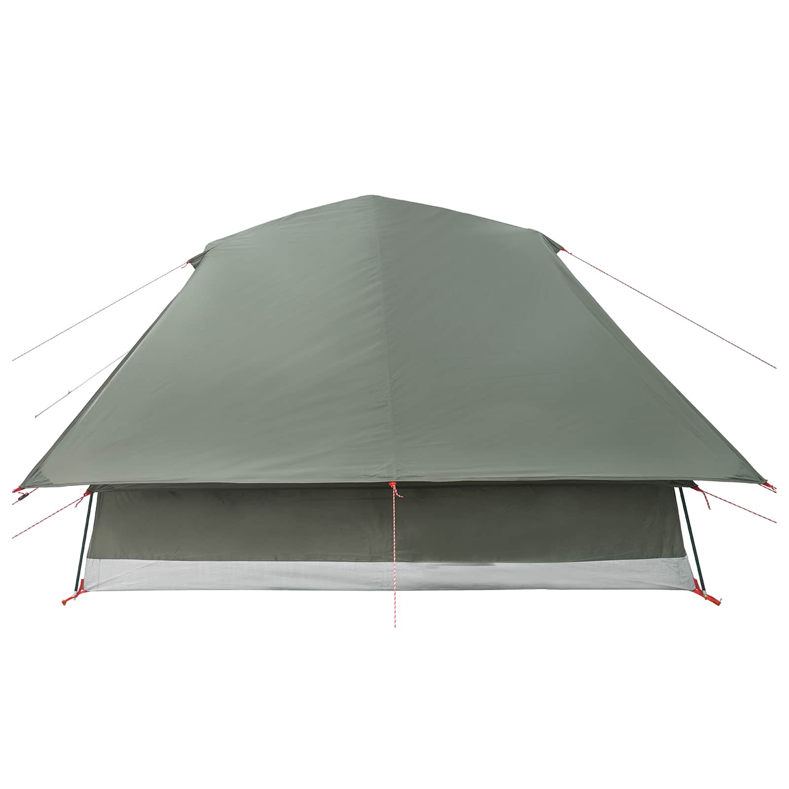 vidaXL Family Tent with Rainfly Water-resistant 10-Person Army Green
