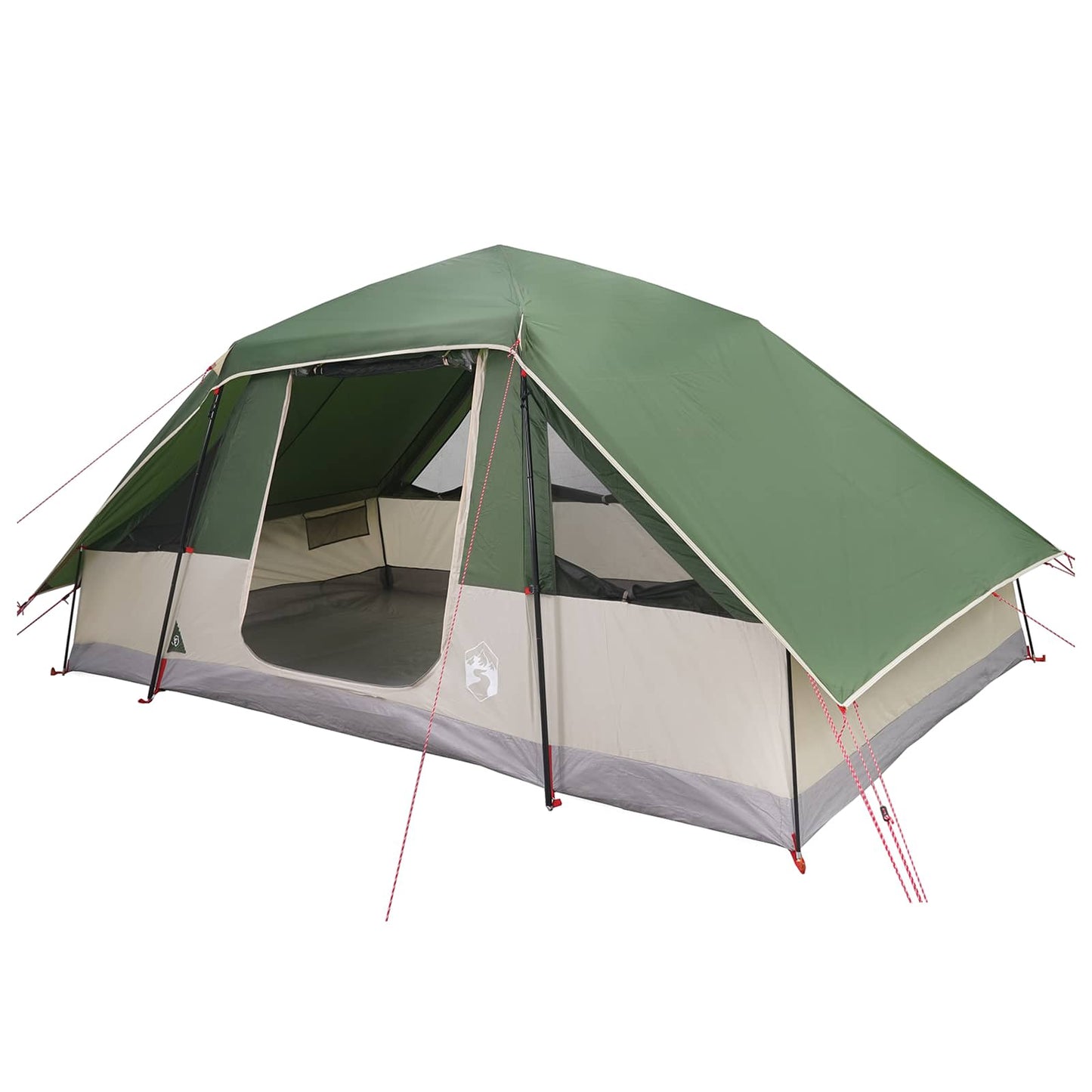 vidaXL Family Tent with Rainfly Water-resistant 6-Person Green
