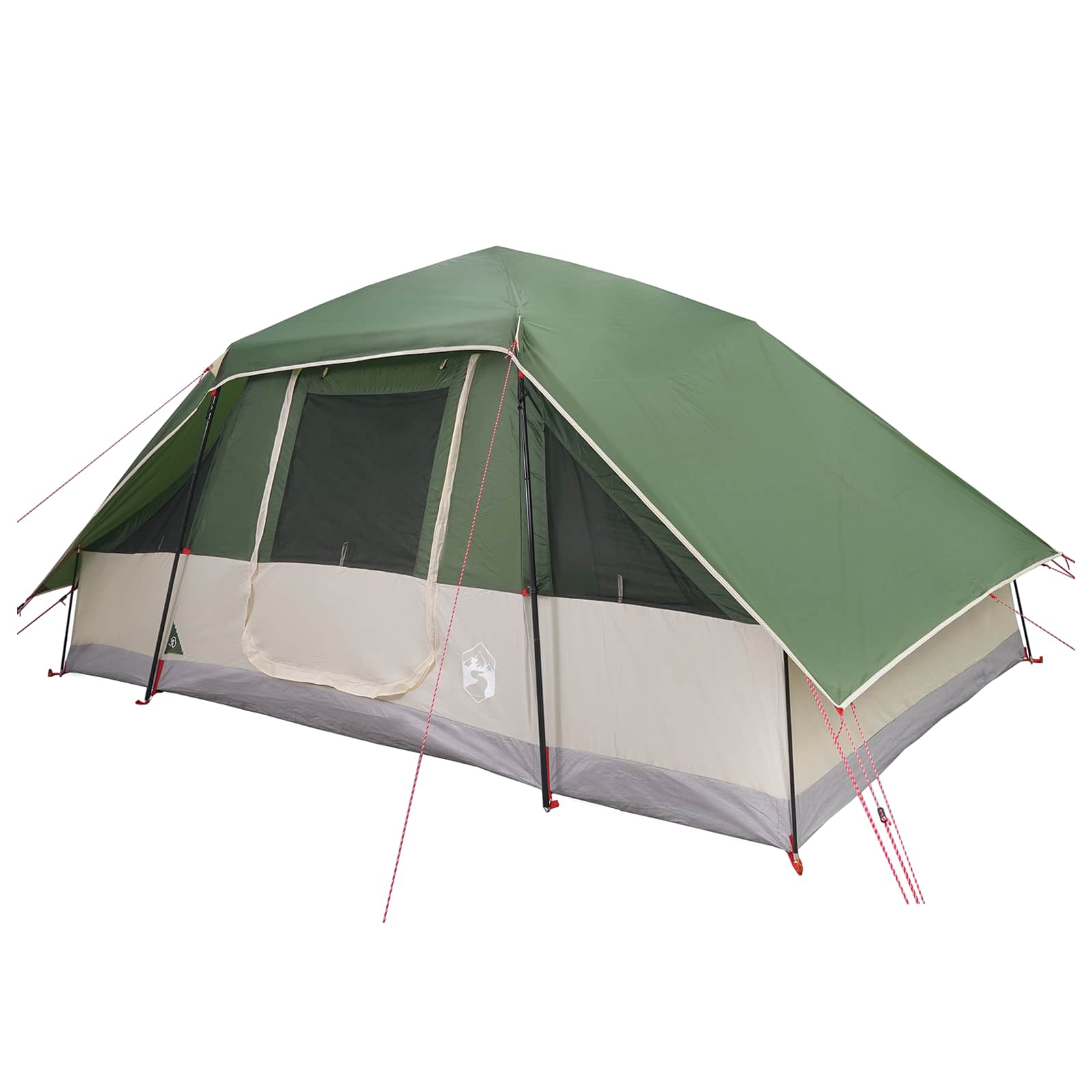 vidaXL Family Tent with Rainfly Water-resistant 6-Person Green