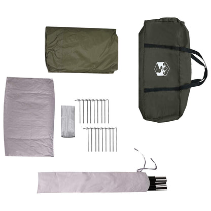 vidaXL Family Tent with Rainfly Water-resistant 6-Person Army Green