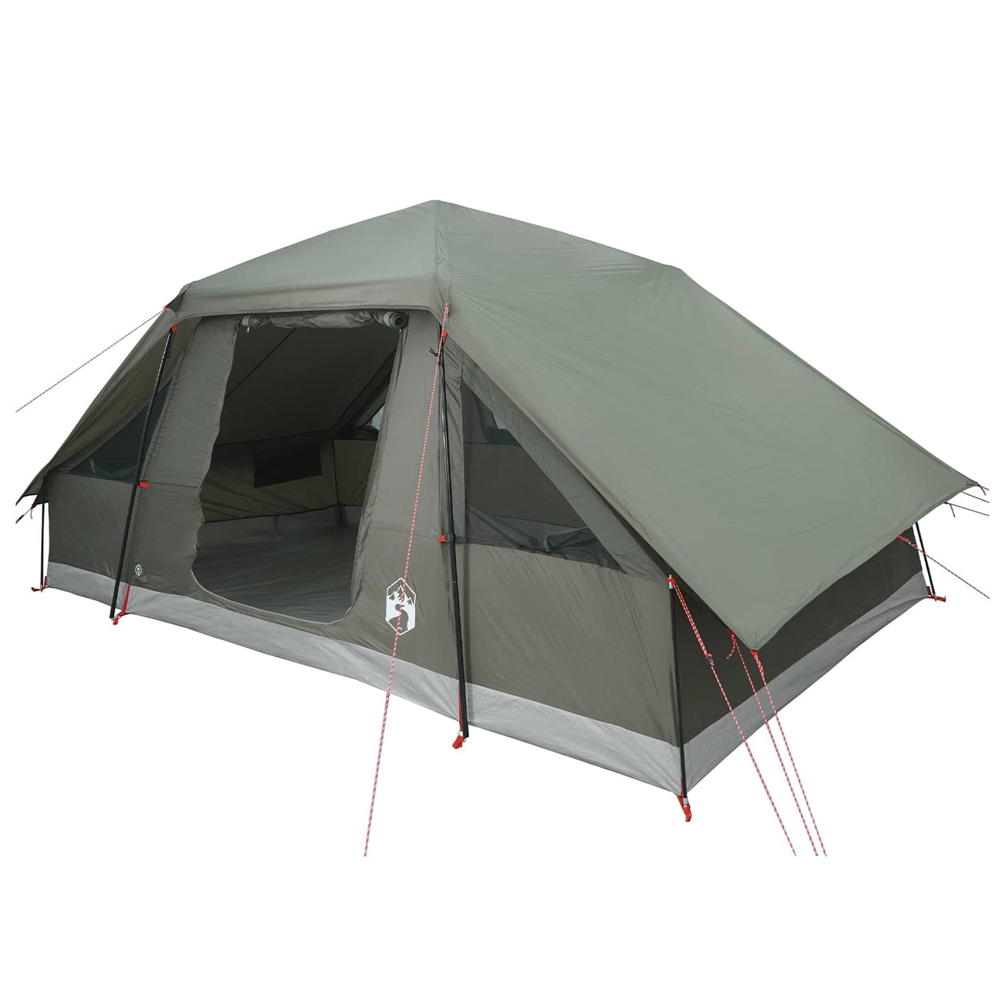vidaXL Family Tent with Rainfly Water-resistant 6-Person Army Green