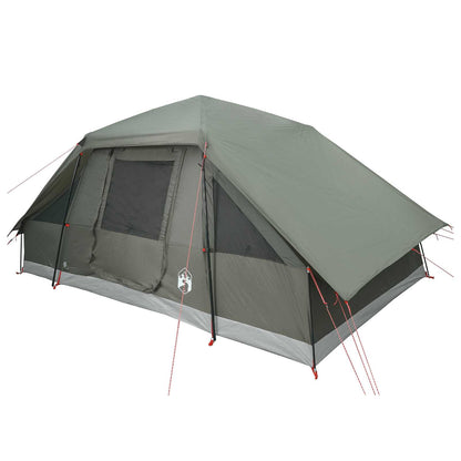 vidaXL Family Tent with Rainfly Water-resistant 6-Person Army Green