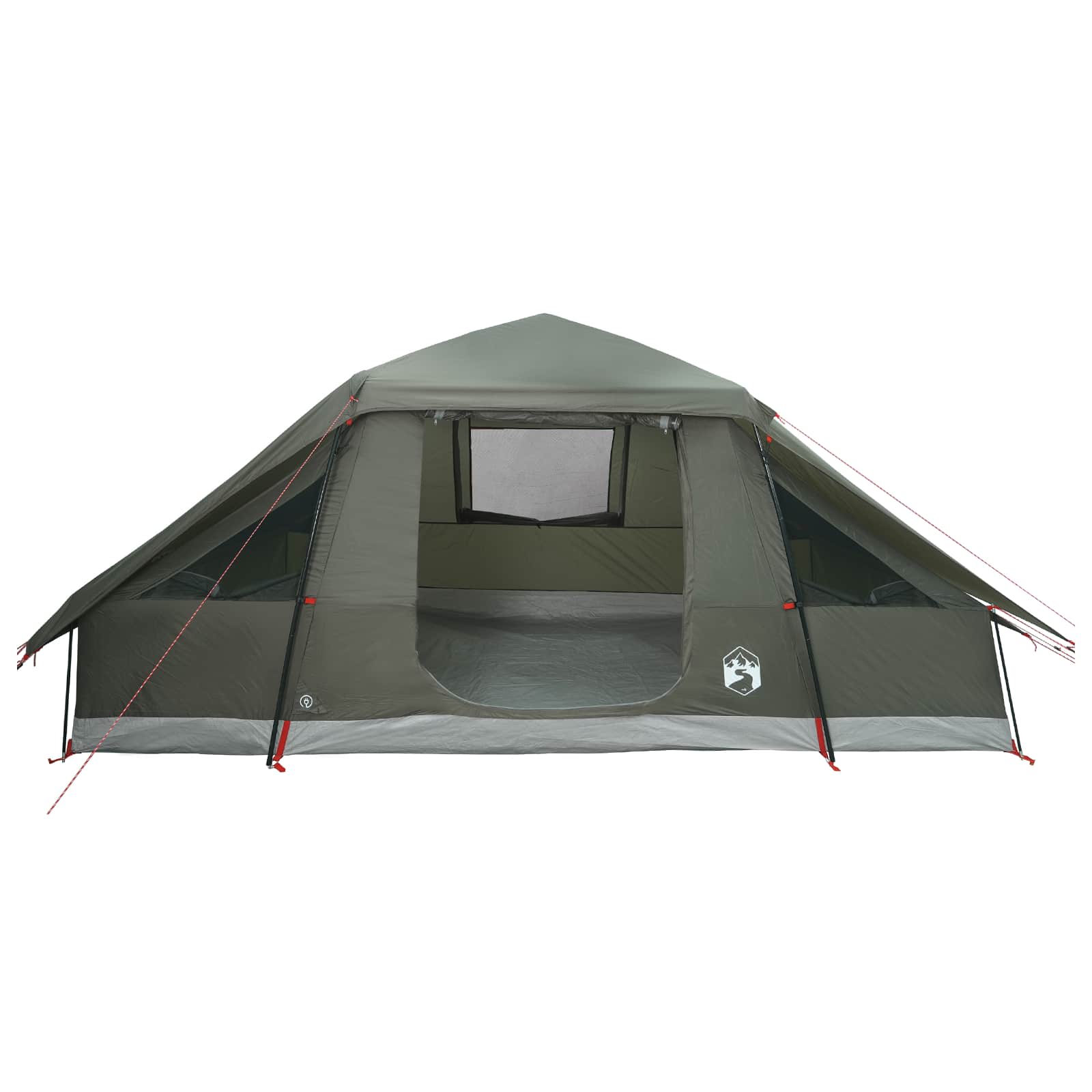 vidaXL Family Tent with Rainfly Water-resistant 6-Person Army Green