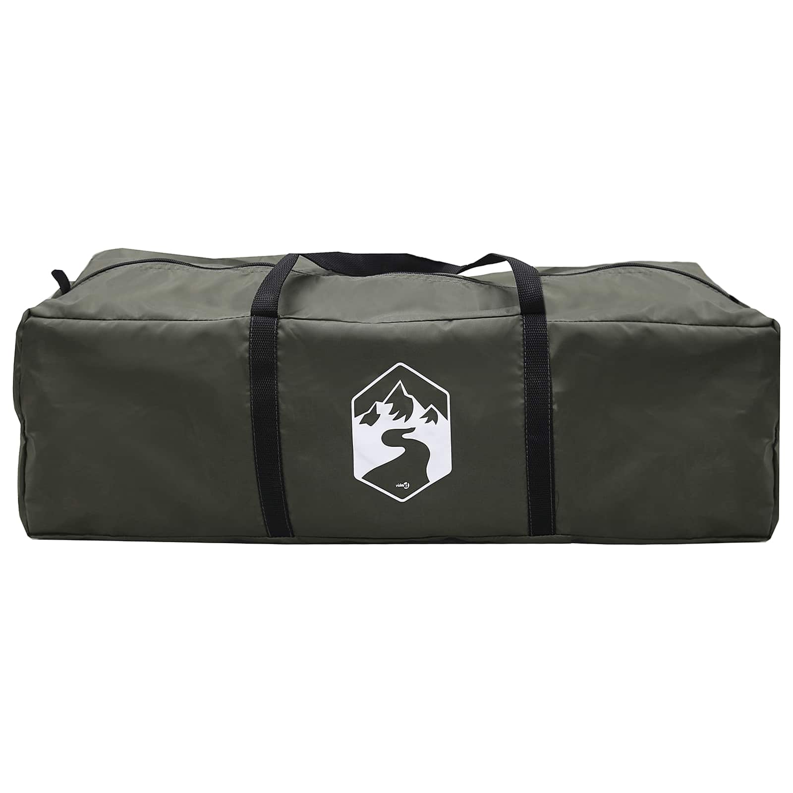 vidaXL Tipi Tent Water-Resistant 3-Person Army Green