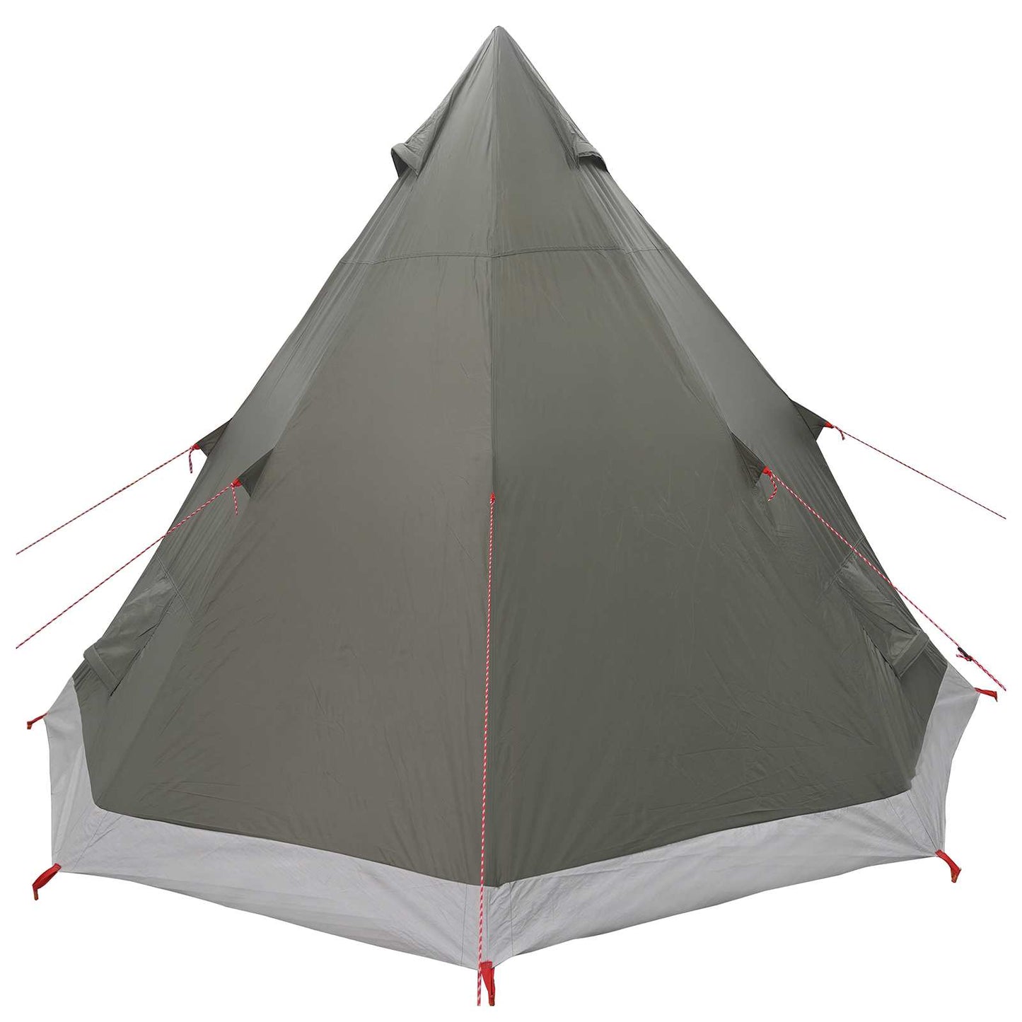 vidaXL Tipi Tent Water-Resistant 3-Person Army Green