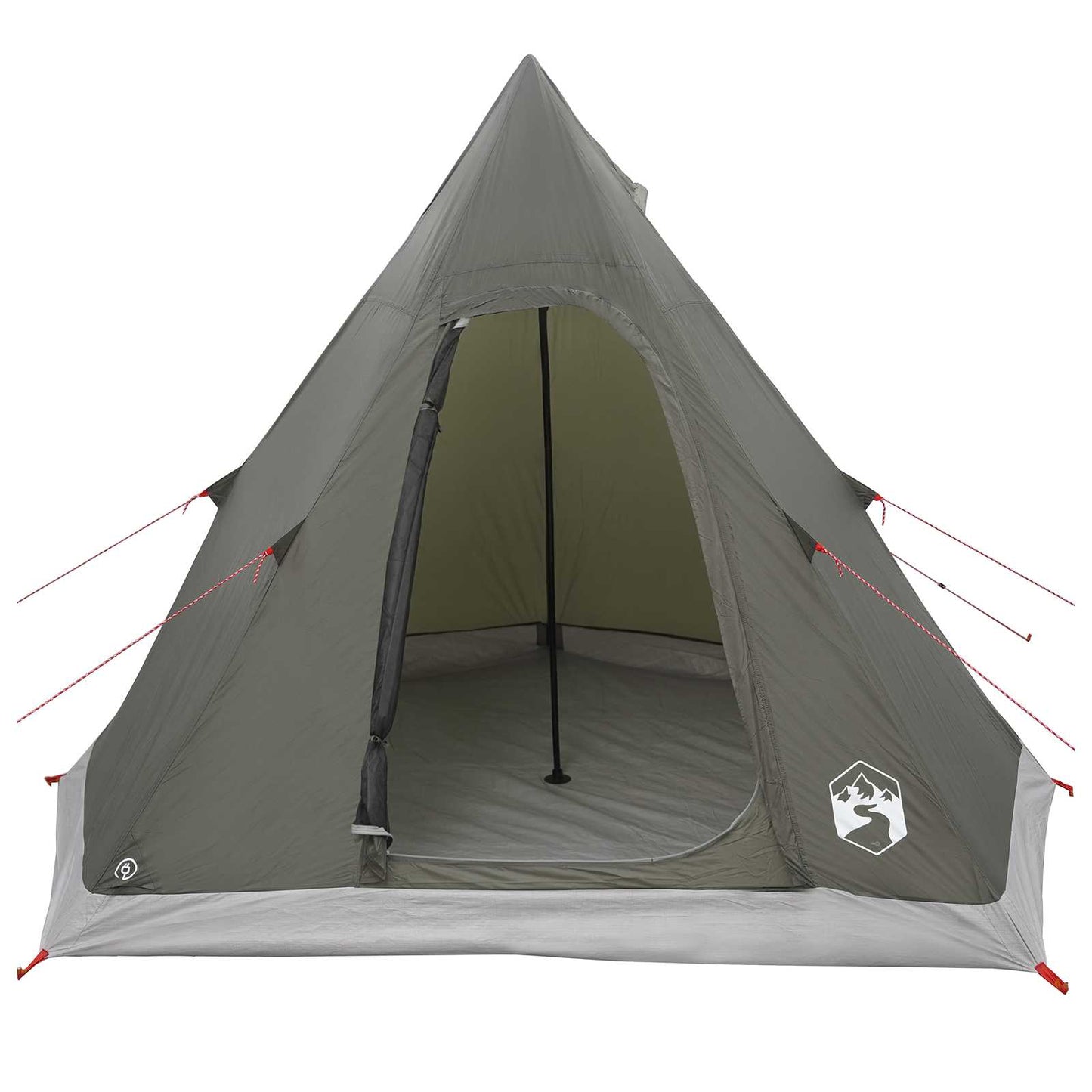 vidaXL Tipi Tent Water-Resistant 3-Person Army Green