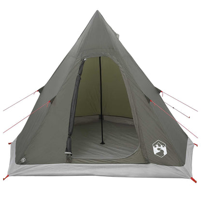 vidaXL Tipi Tent Water-Resistant 3-Person Army Green