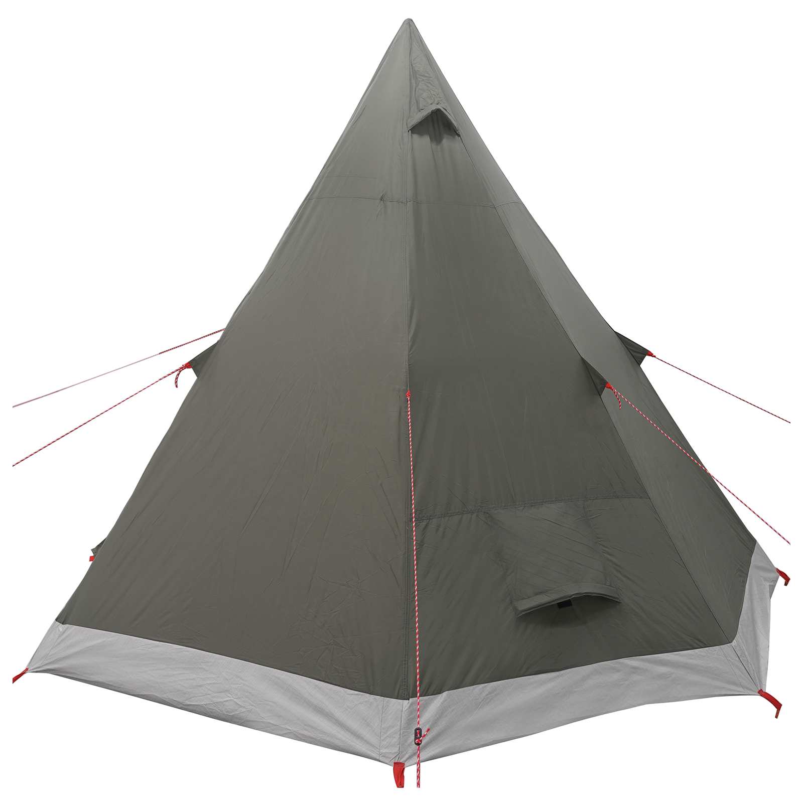 vidaXL Tipi Tent Water-Resistant 3-Person Army Green