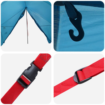 vidaXL Canopy Tent Water-Resistant Blue 185T Polyester with PU Coating