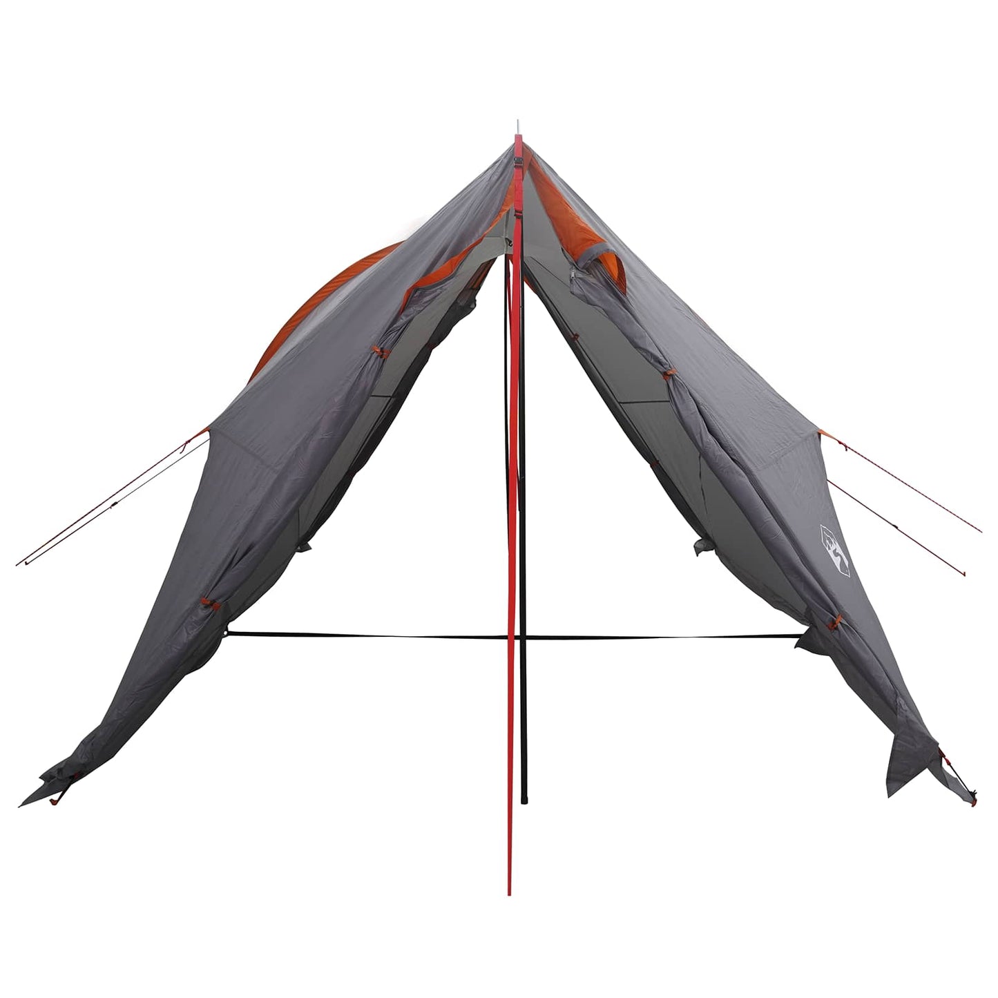 vidaXL Canopy Tent Water-Resistant Grey and Orange
