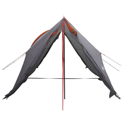 vidaXL Canopy Tent Water-Resistant Grey and Orange