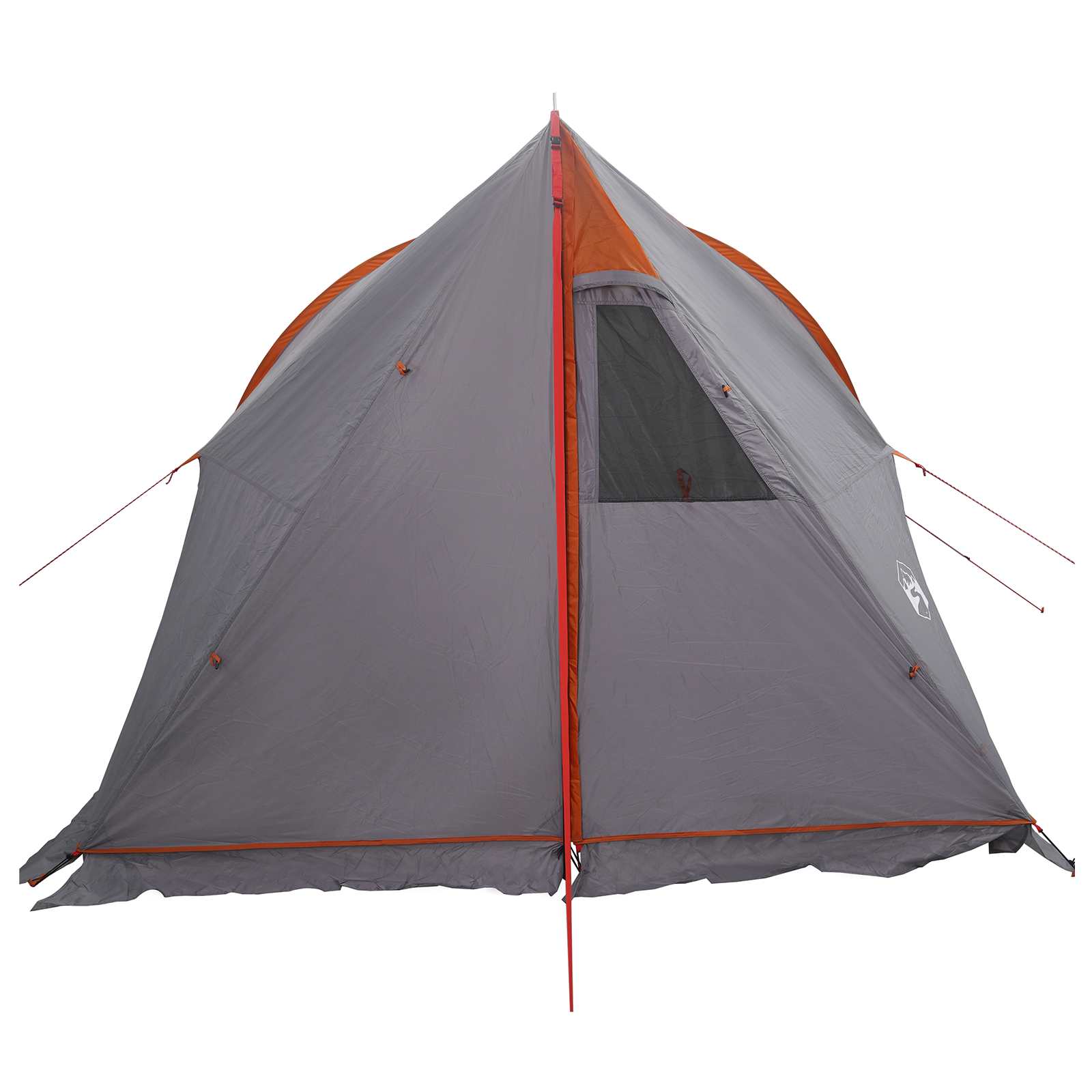vidaXL Canopy Tent Water-Resistant Grey and Orange