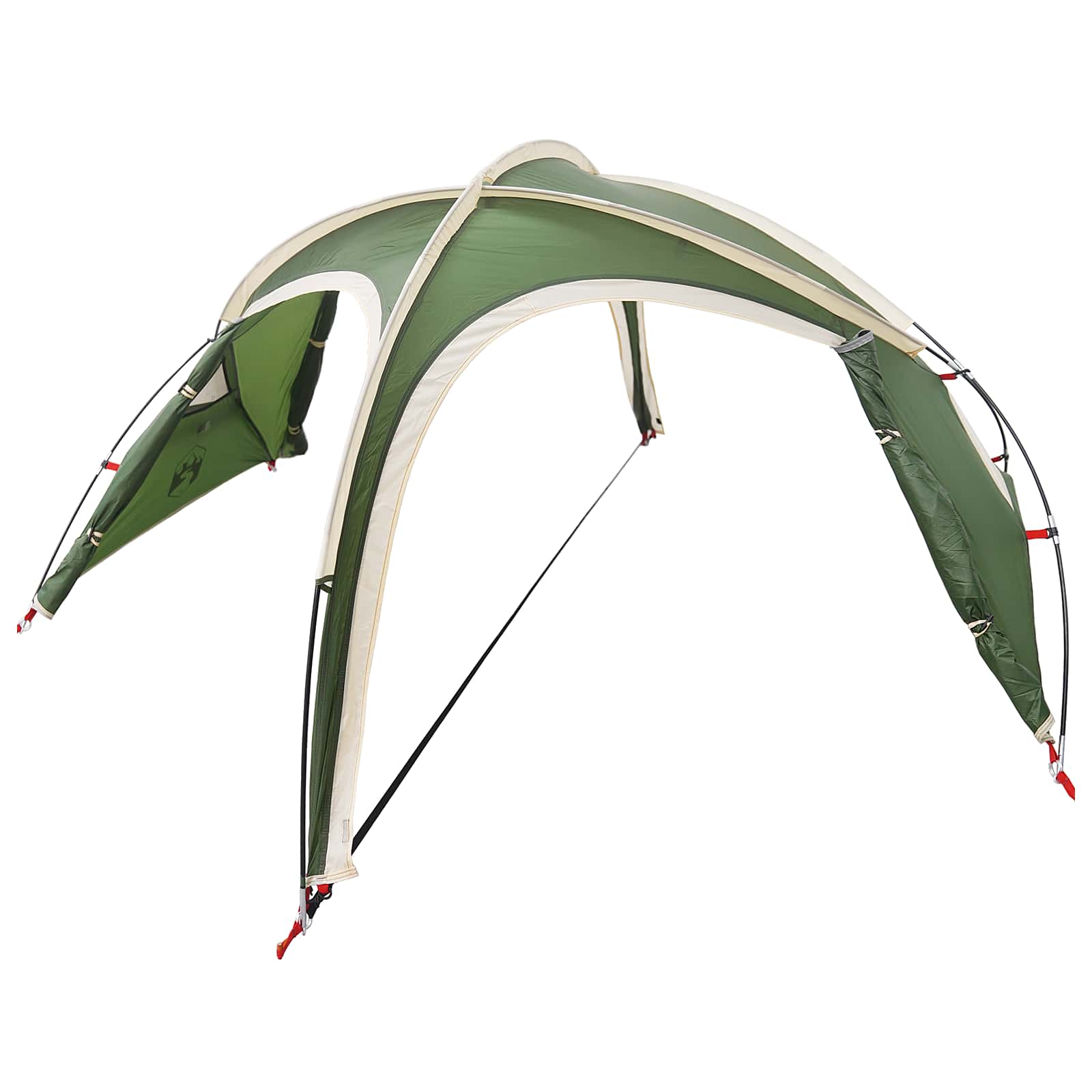 vidaXL Trekking Tent with Rainfly Water-Resistant 2-Person Green