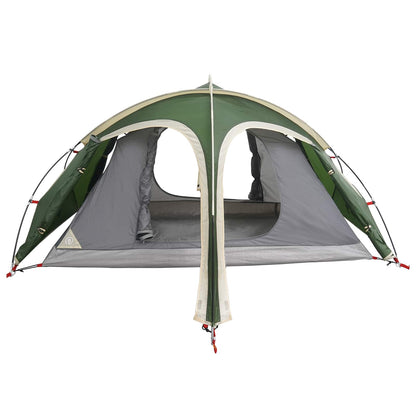 vidaXL Trekking Tent with Rainfly Water-Resistant 2-Person Green
