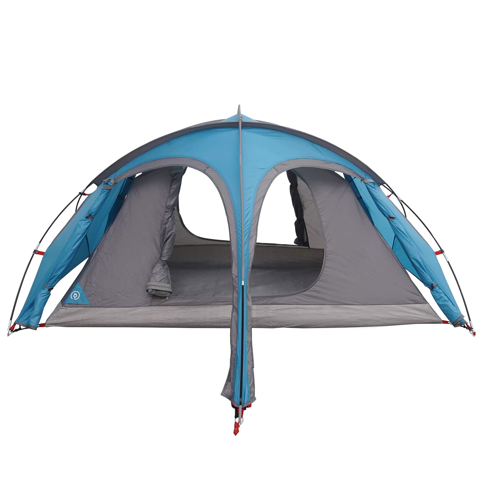 vidaXL Trekking Tent with Rainfly Water-Resistant 2-Person Blue