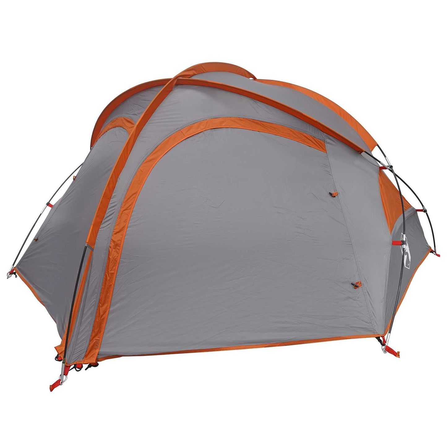 vidaXL Trekking Tent with Rainfly Water-Resistant 2-Person - Grey