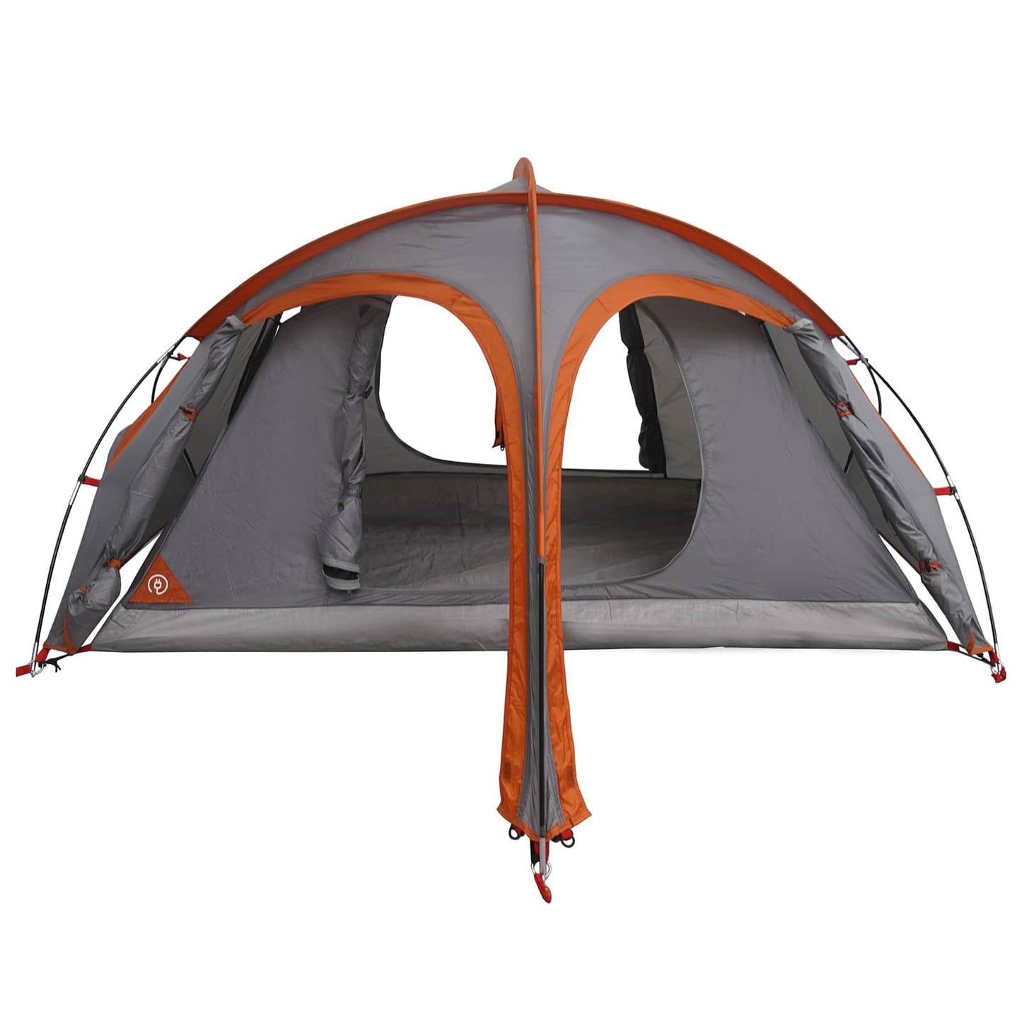 vidaXL Trekking Tent with Rainfly Water-Resistant 2-Person - Grey