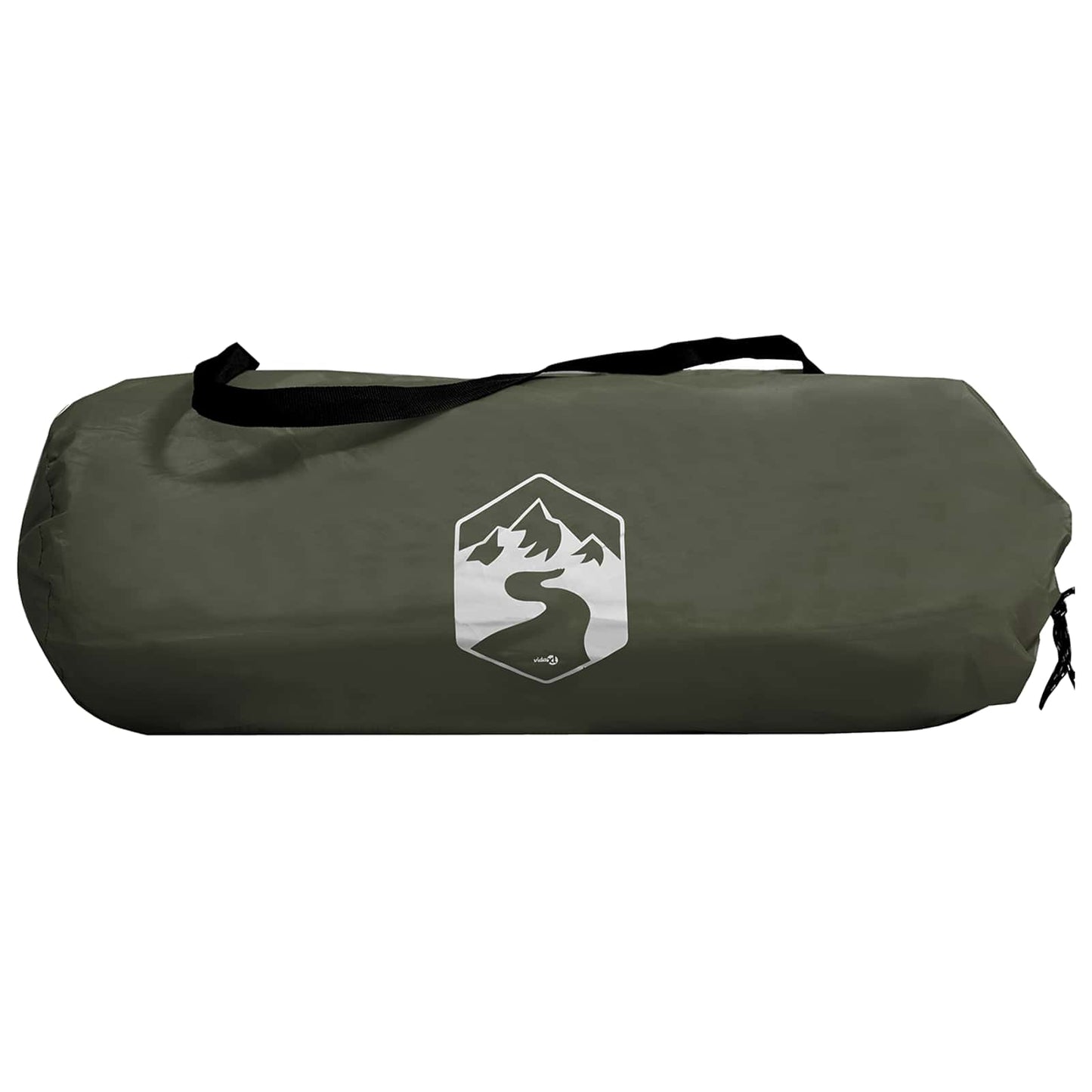 vidaXL Trekking Tent with Rainfly Water-Resistant 2-Person Army Green