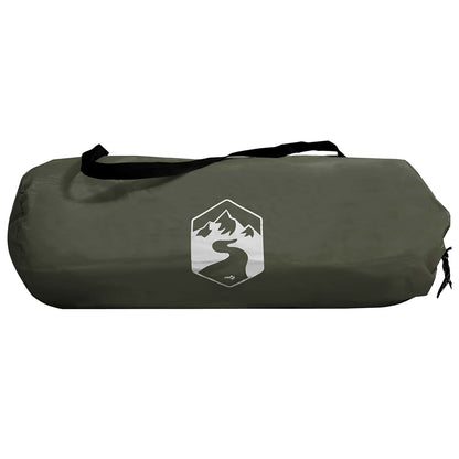 vidaXL Trekking Tent with Rainfly Water-Resistant 2-Person Army Green