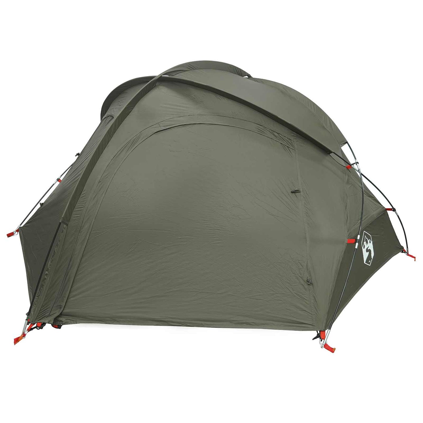 vidaXL Trekking Tent with Rainfly Water-Resistant 2-Person Army Green
