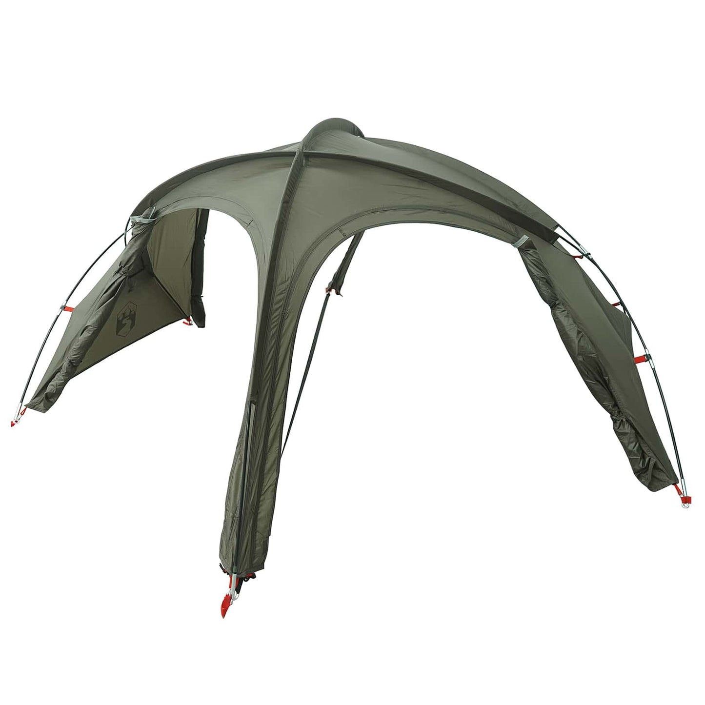 vidaXL Trekking Tent with Rainfly Water-Resistant 2-Person Army Green