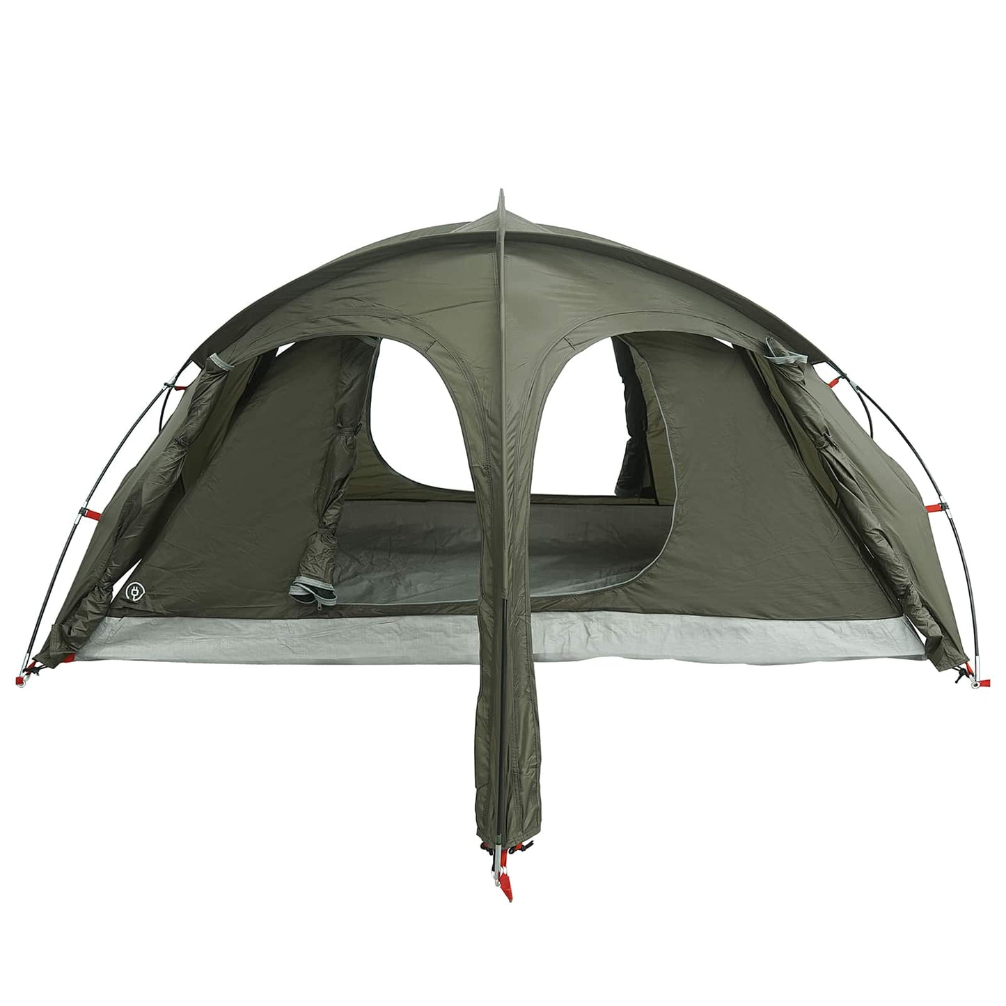 vidaXL Trekking Tent with Rainfly Water-Resistant 2-Person Army Green