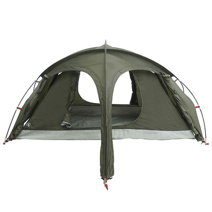 vidaXL Trekking Tent with Rainfly Water-Resistant 2-Person Army Green