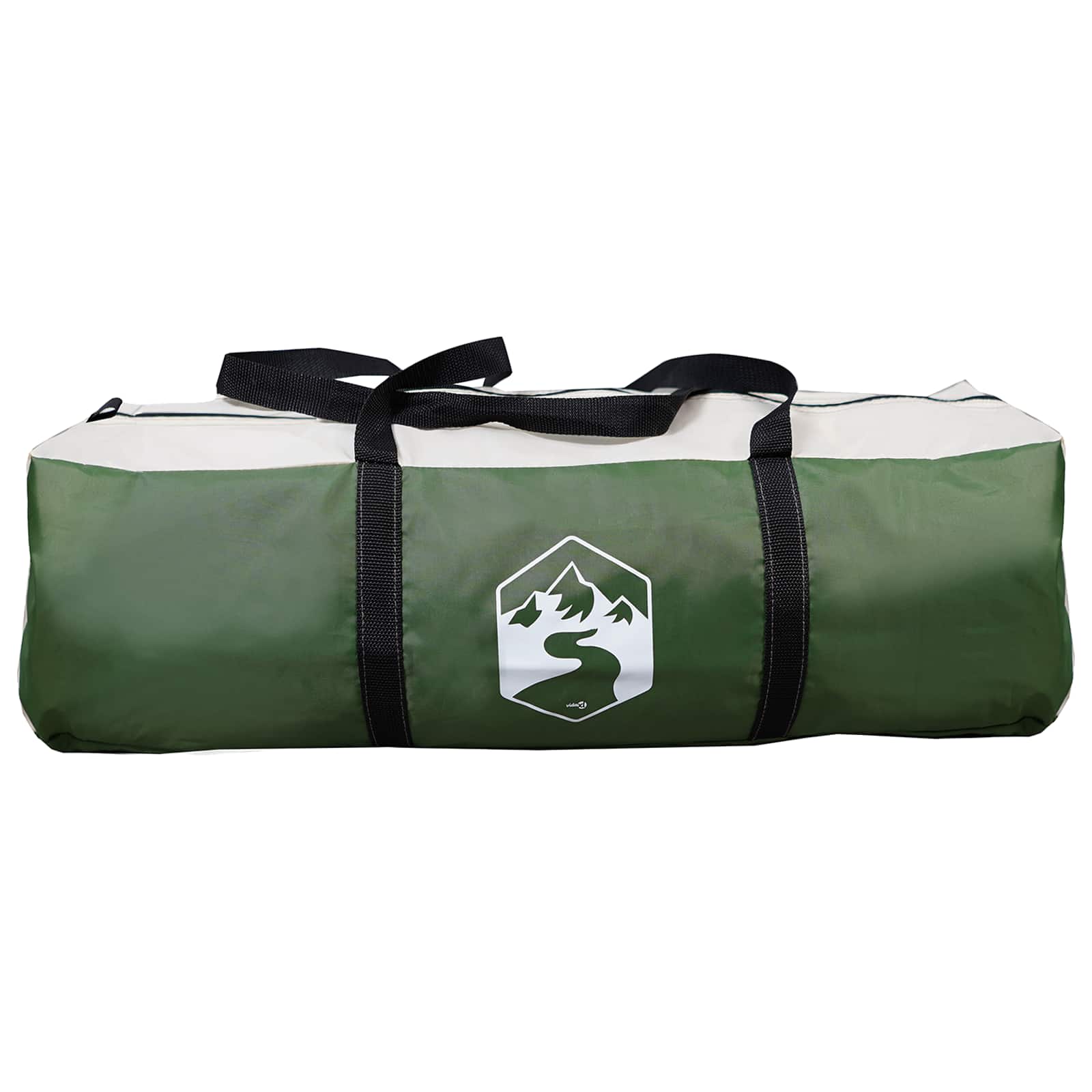 vidaXL Trekking Tent with Rainfly Water-Resistant 3-Person Green