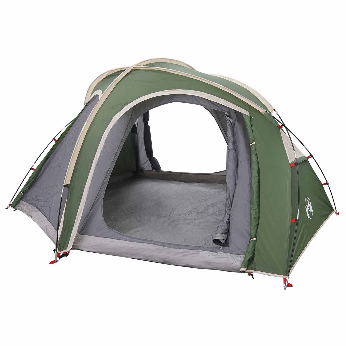 vidaXL Trekking Tent with Rainfly Water-Resistant 3-Person Green
