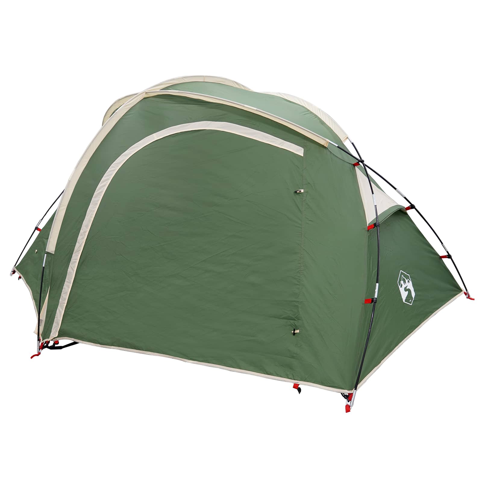 vidaXL Trekking Tent with Rainfly Water-Resistant 3-Person Green