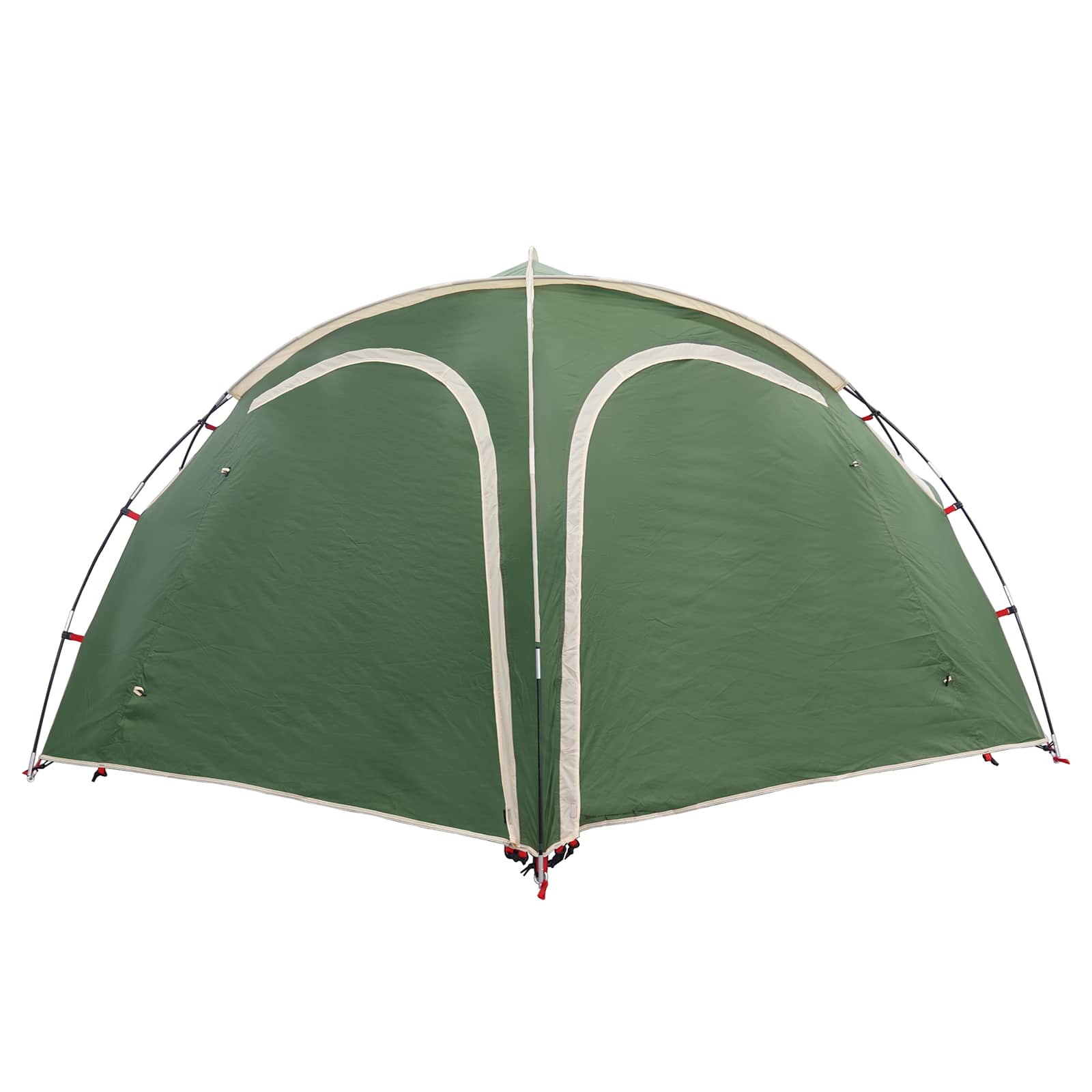 vidaXL Trekking Tent with Rainfly Water-Resistant 3-Person Green