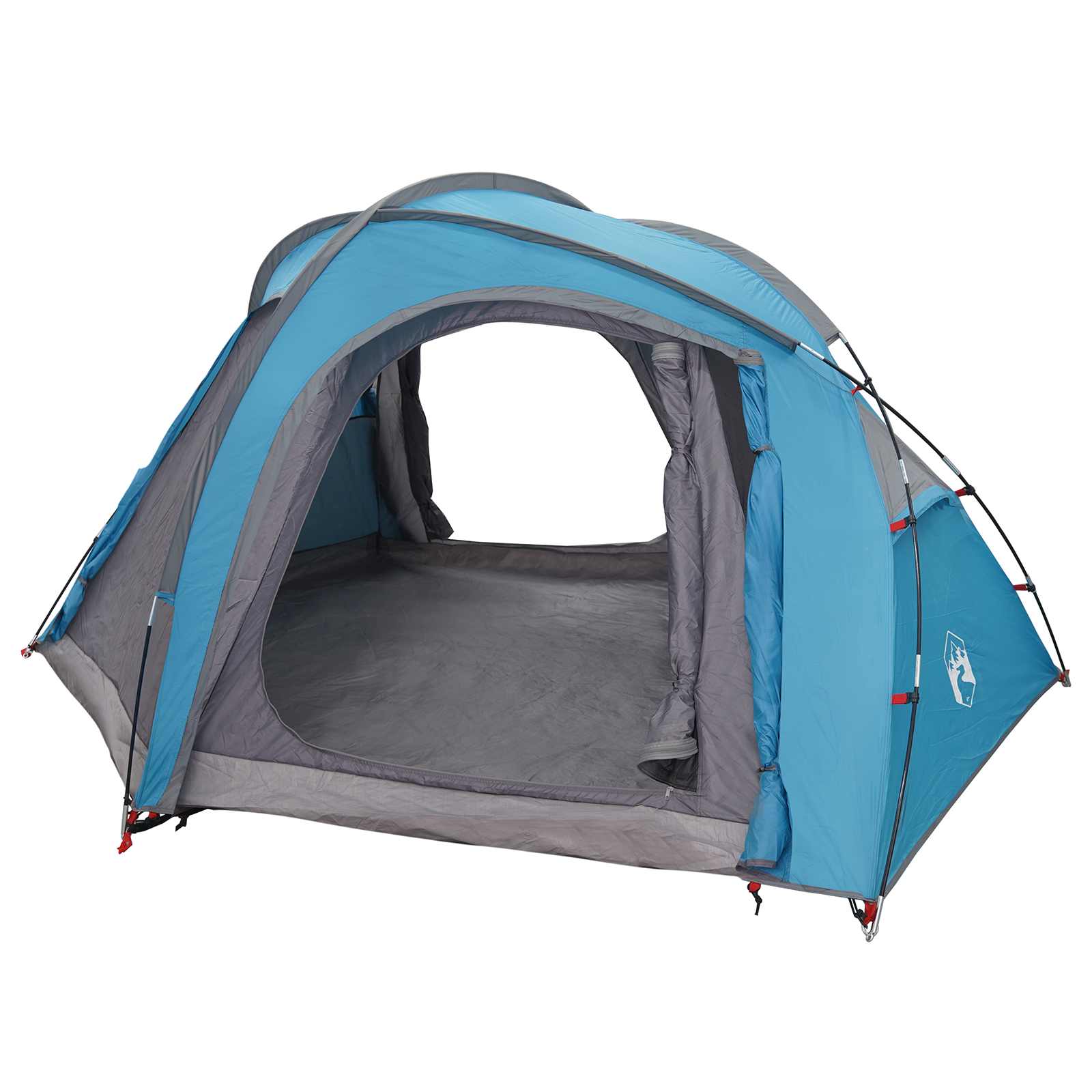 vidaXL Trekking Tent with Rainfly Water-Resistant 3-Person Blue