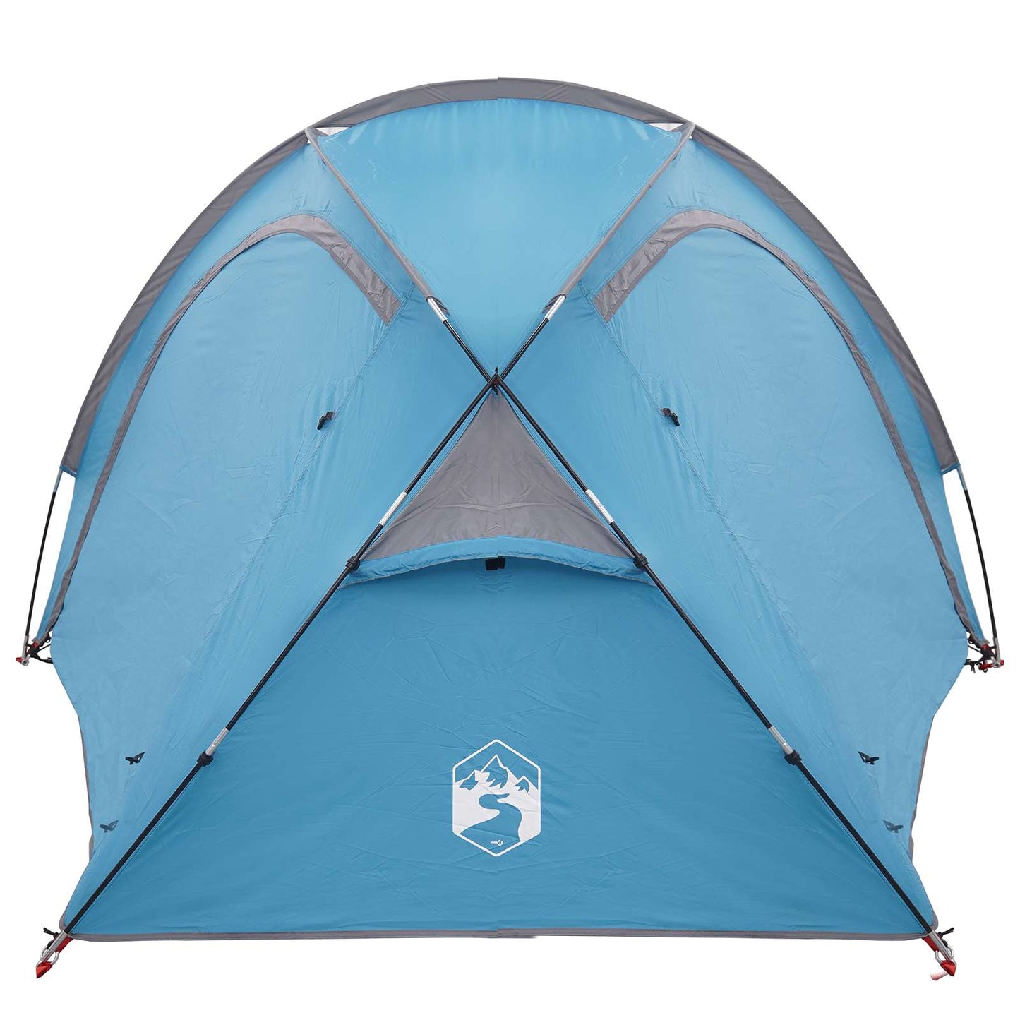 vidaXL Trekking Tent with Rainfly Water-Resistant 3-Person Blue