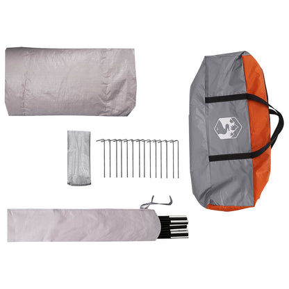 vidaXL Trekking Tent with Rainfly Water-Resistant 3-Person - Grey