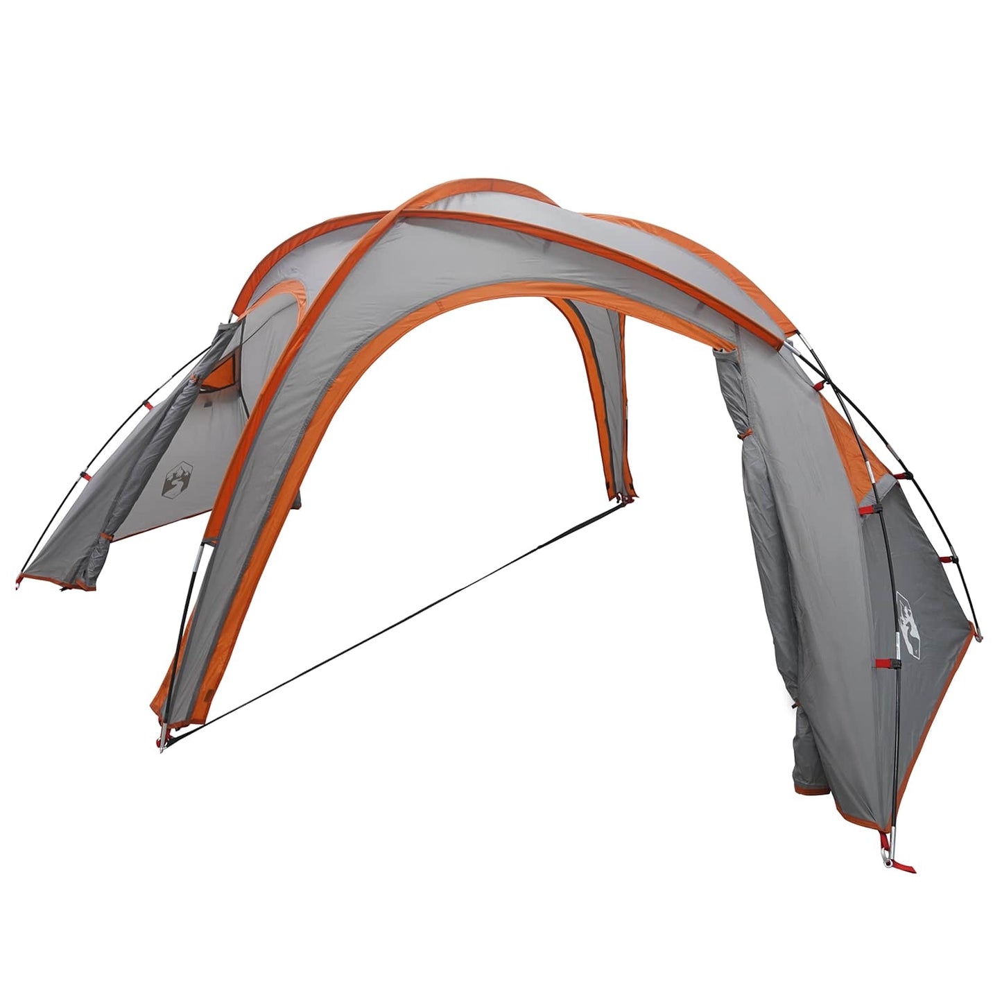 vidaXL Trekking Tent with Rainfly Water-Resistant 3-Person - Grey