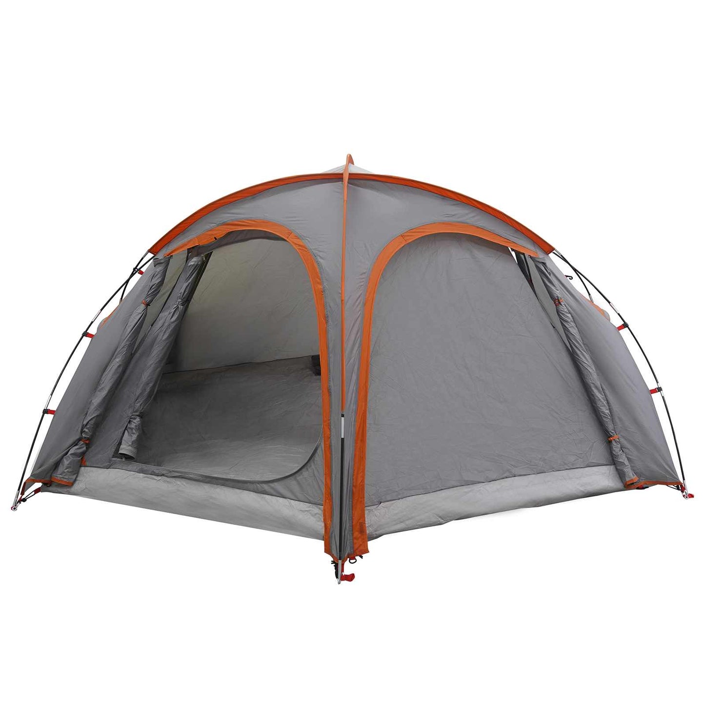 vidaXL Trekking Tent with Rainfly Water-Resistant 3-Person - Grey