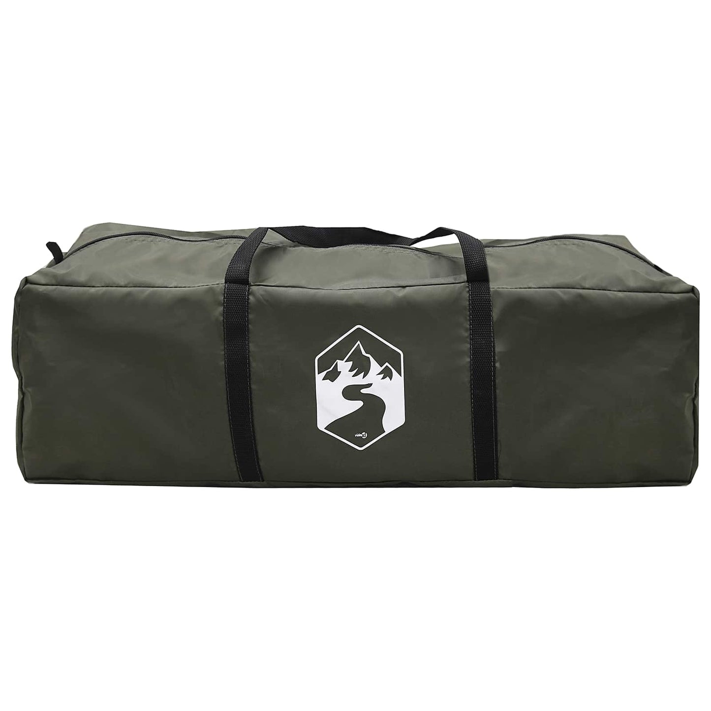 vidaXL Trekking Tent with Rainfly Water-Resistant 3-Person Army Green