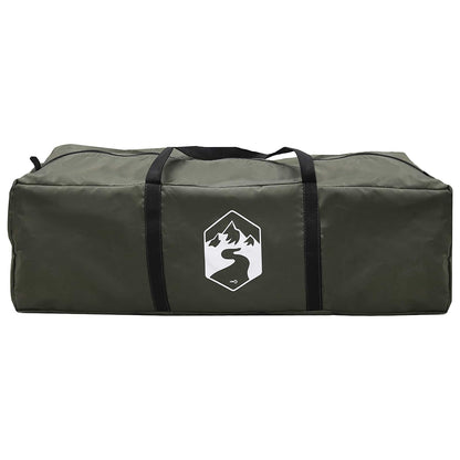 vidaXL Trekking Tent with Rainfly Water-Resistant 3-Person Army Green