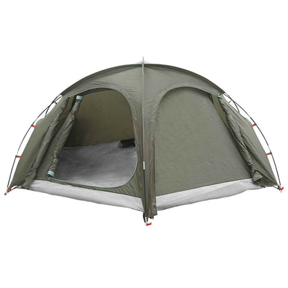 vidaXL Trekking Tent with Rainfly Water-Resistant 3-Person Army Green