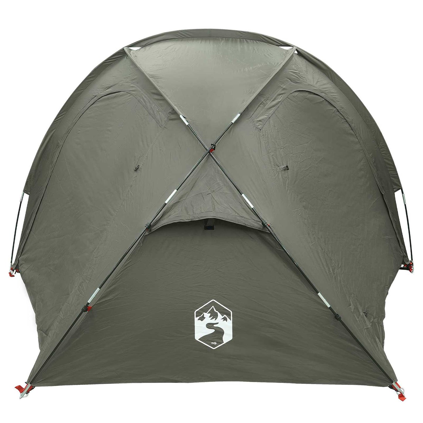 vidaXL Trekking Tent with Rainfly Water-Resistant 3-Person Army Green