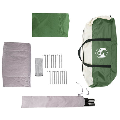 vidaXL Family Tent with Rainfly Water-Resistant 14-Person Green