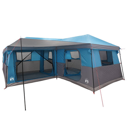 vidaXL Family Tent with Rainfly Water-Resistant 14-Person Blue