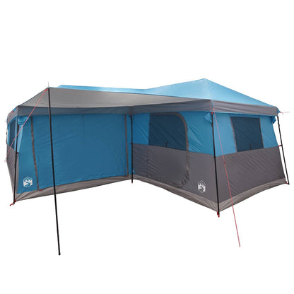 vidaXL Family Tent with Rainfly Water-Resistant 14-Person Blue