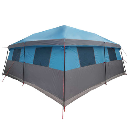 vidaXL Family Tent with Rainfly Water-Resistant 14-Person Blue