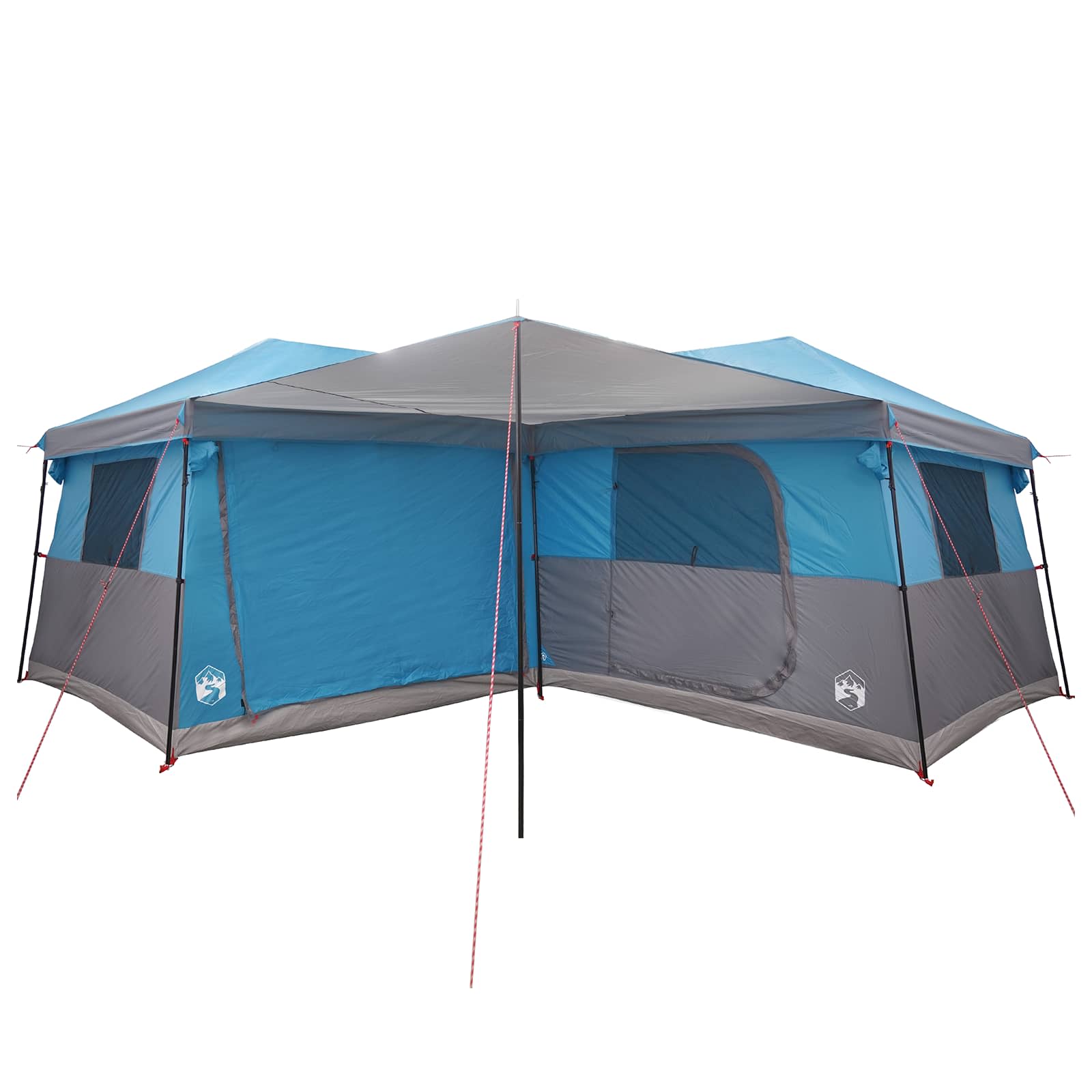 vidaXL Family Tent with Rainfly Water-Resistant 14-Person Blue