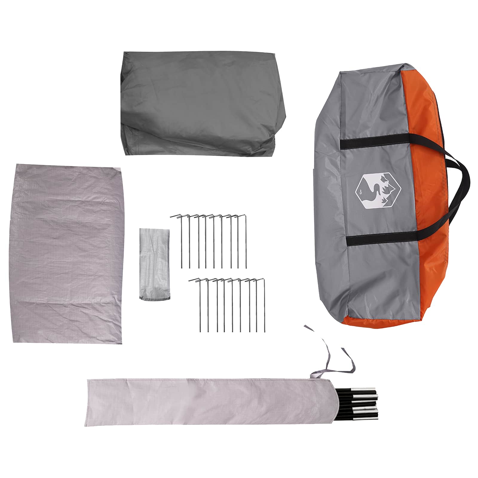 vidaXL Family Tent with Rainfly Water-Resistant 14-Person - Grey