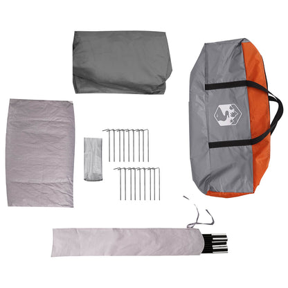vidaXL Family Tent with Rainfly Water-Resistant 14-Person - Grey